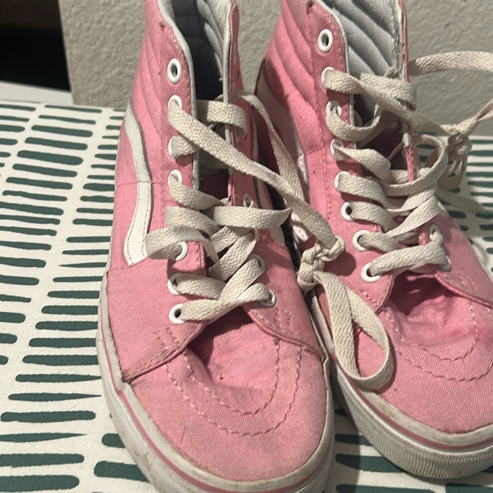 Pink vans shoes worn a few times.